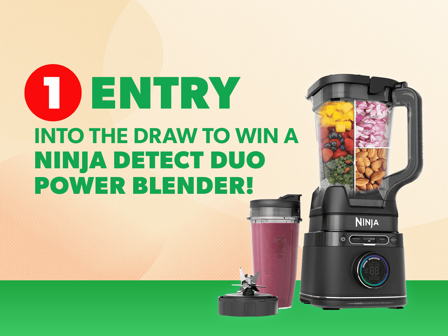 1 entry into the draw Reward Banner