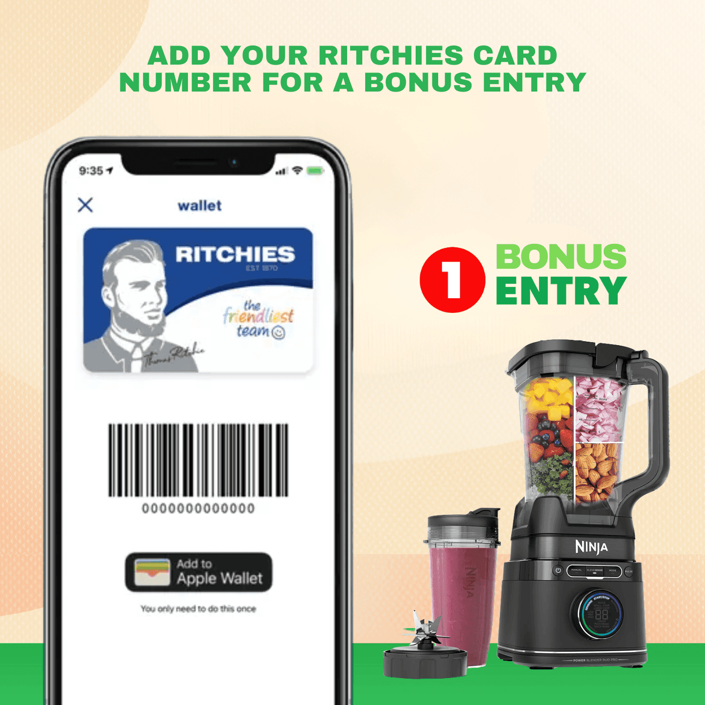 ๐ณ Week 4: Add your registered Ritchies member card number challenge banner